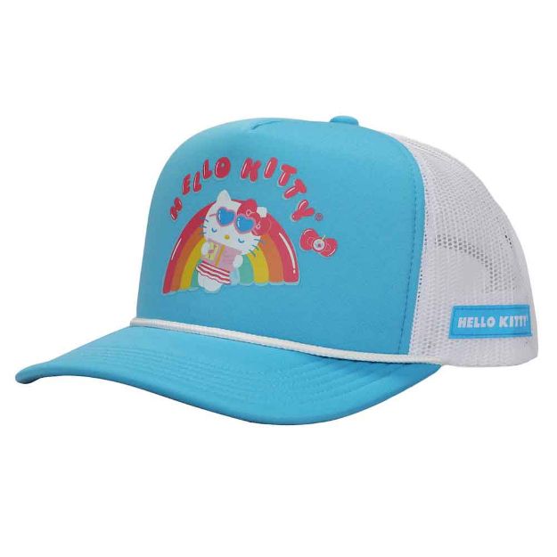 Hello Kitty - Rainbow Pool Kitty Trucker Hat (D19)