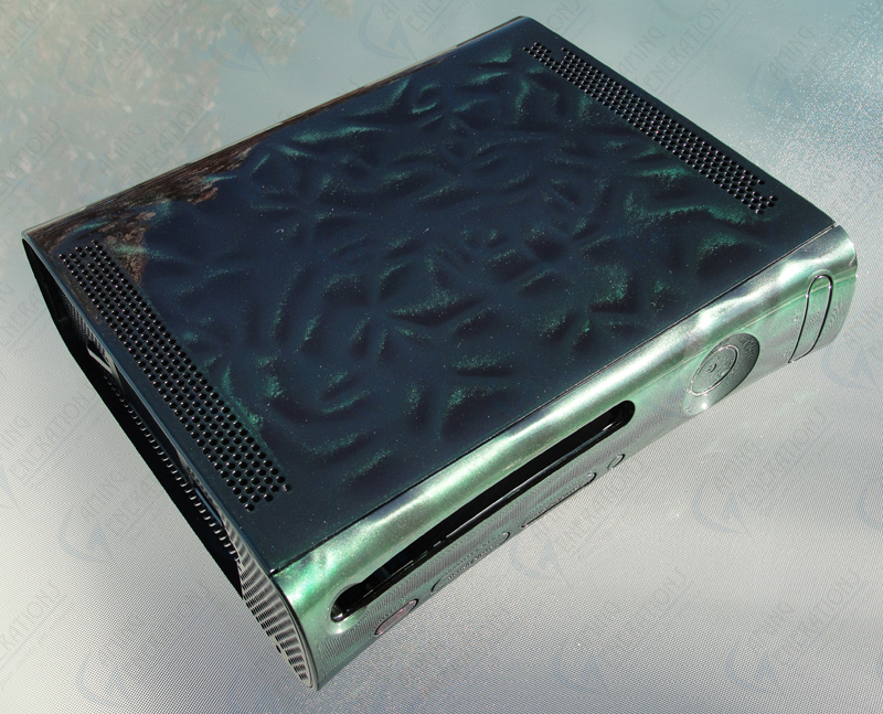 Xbox 360 Replacement Shell w/ HDMI - GLOSS SERIES - GREEN HOLO