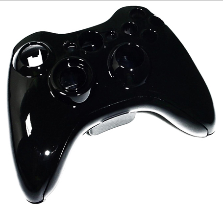 Xbox 360 Wireless Controller Replacement Shell - Gloss Black
