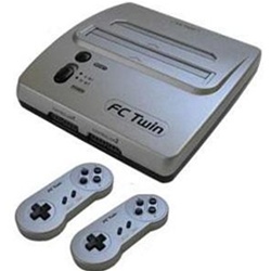 FC TWIN 2 in One Console - NES SNES - SILVER