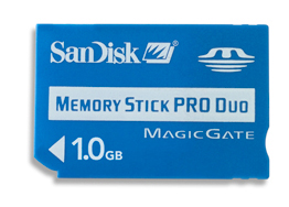 1GB Pro Duo Memory Stick PSP