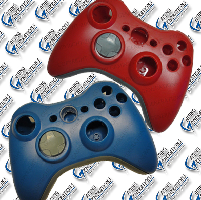 Xbox 360 Wireless Controller Replacement Shell - Red & Blue