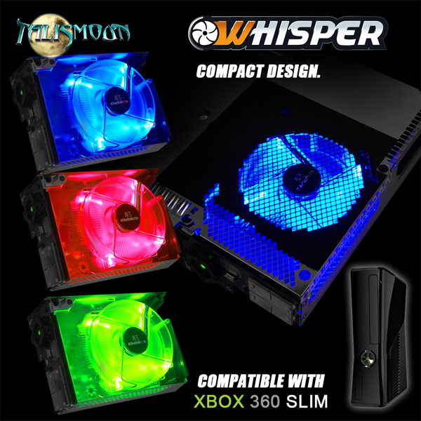 Talismoon Xbox 360 Whisper SLIM Fan